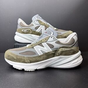 New Balance 990v6 Mens Size 9.5 Casual Sneakers Olive Green Made in USA Shoes